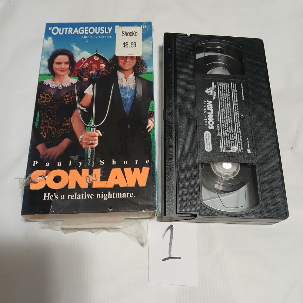 Son In Law Pauly Shore Carla Gugino VHS Tape MTV Encino Man 90's 1 Bundle & Save